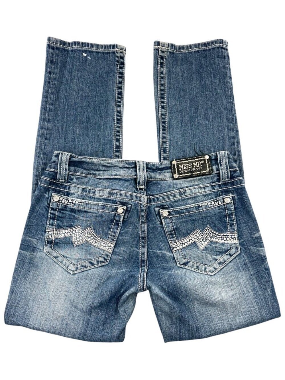 Vintage Y2K Miss Me Blingy Embellished Straight Leg Jeans